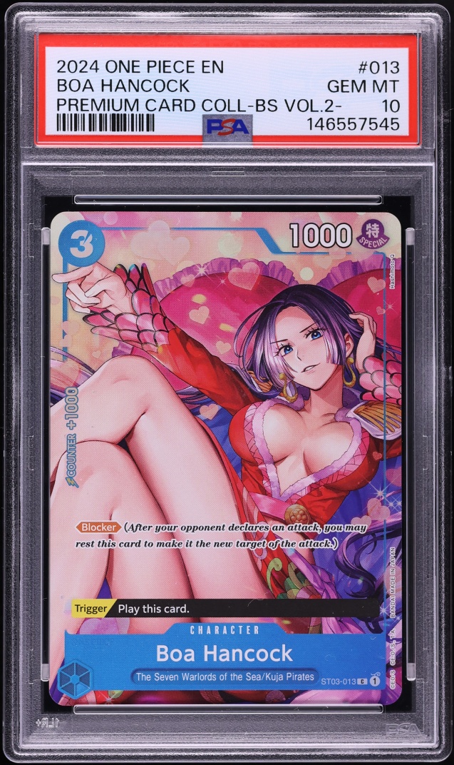 2024 One Piece Premium Collection Best Volume 2 Alt Art Boa Hancock #ST03-013 PSA 10 GEM MINT