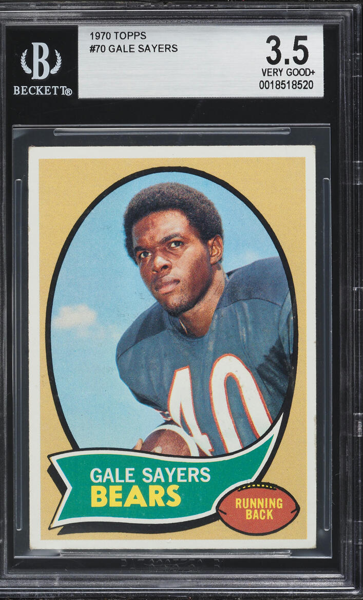 1970 Topps Football Gale Sayers #70 BGS 3.5 VG+