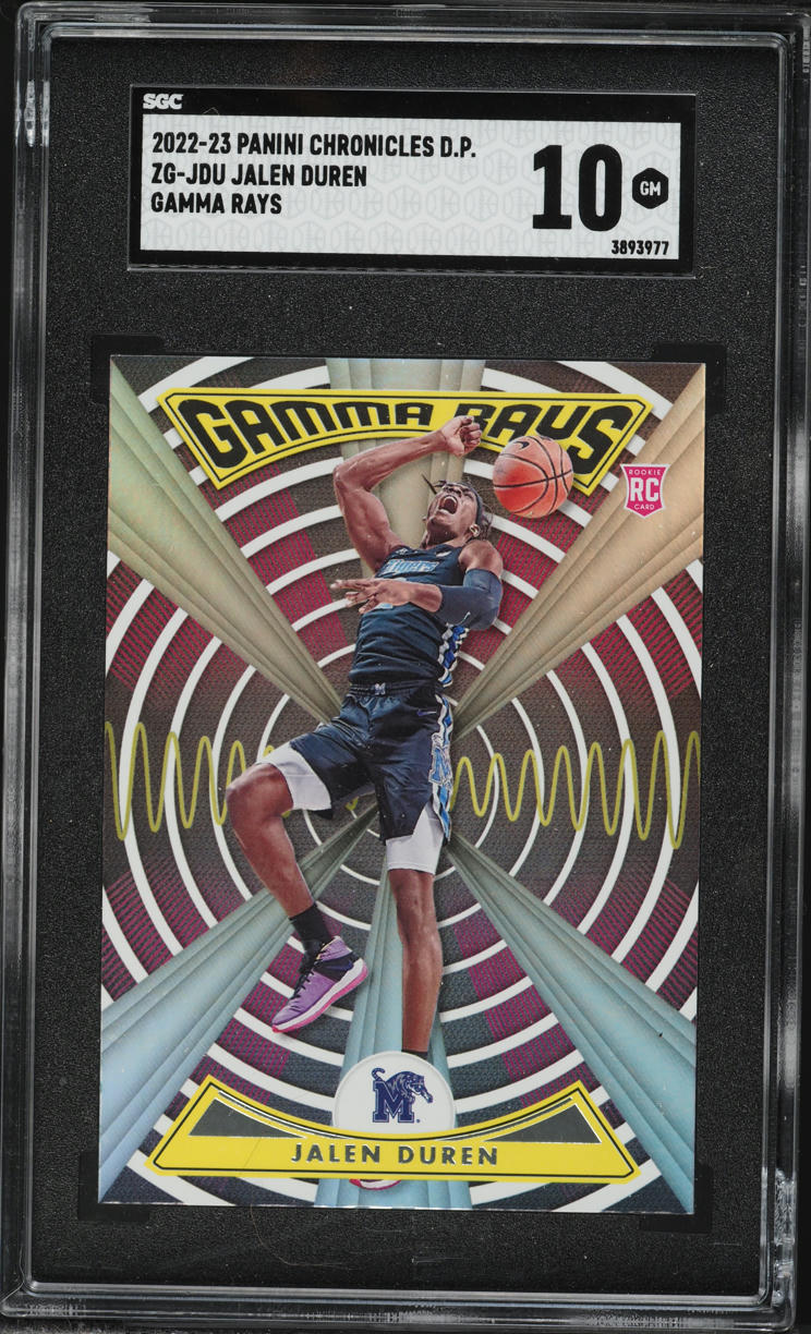2022 Panini Chronicles Draft Picks Gamma Rays Jalen Duren ROOKIE #ZG-JDU SGC 10 GEM MINT