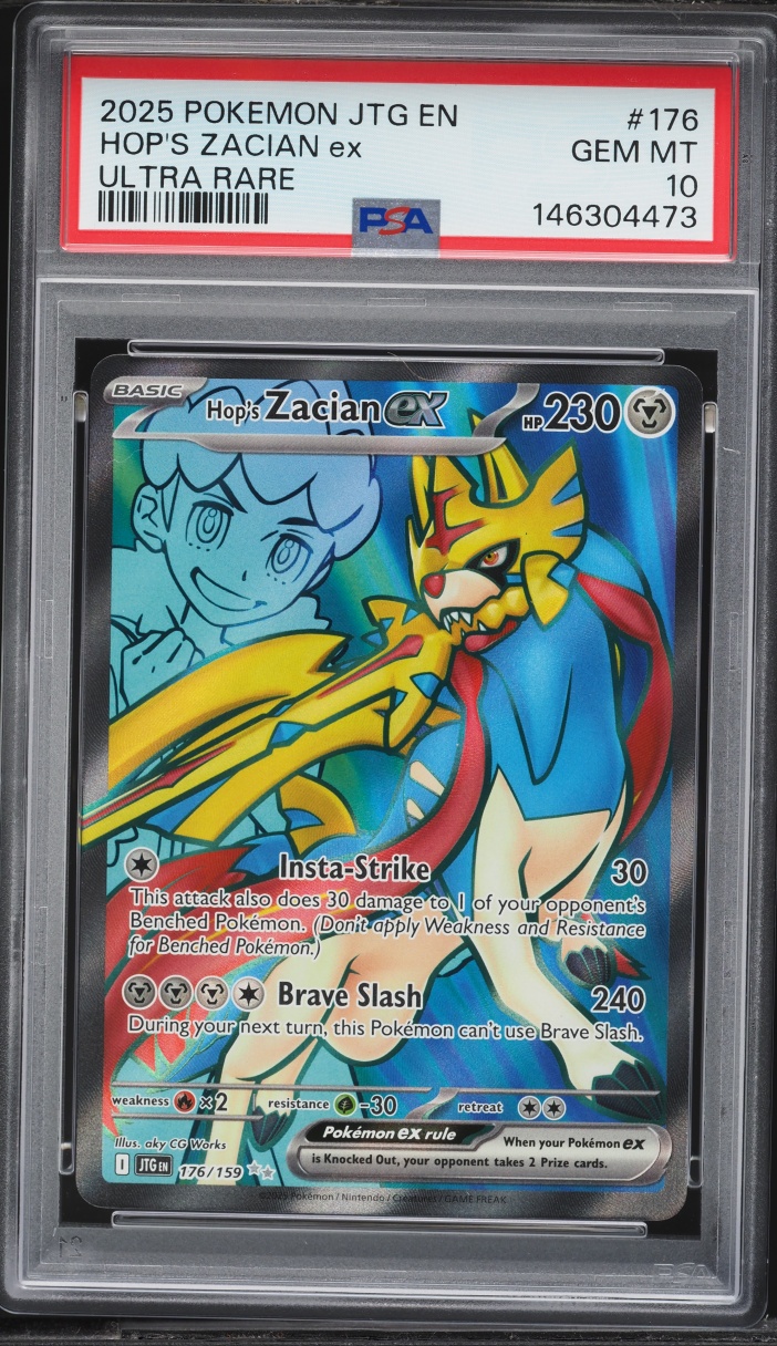 2025 Pokemon Scarlet & Violet Journey Together Full Art Hop's Zacian ex #176 PSA 10 GEM MINT