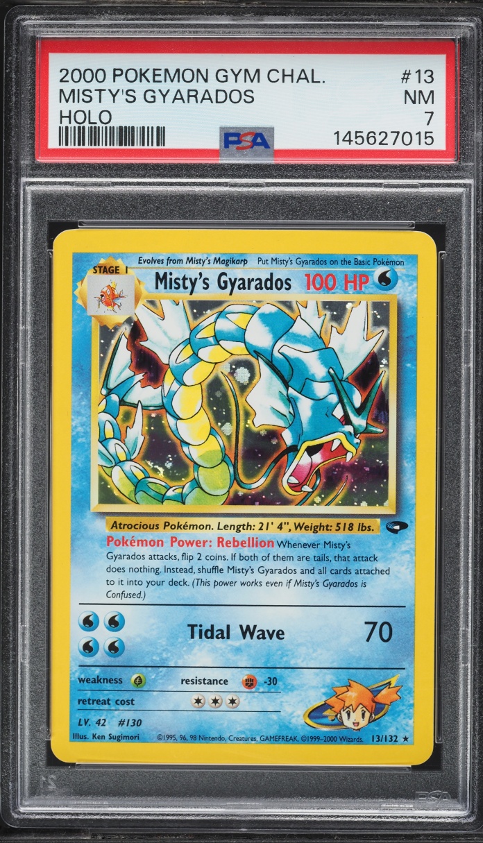 2000 Pokemon Gym Challenge Holo Misty's Gyarados #13 PSA 7 NRMT