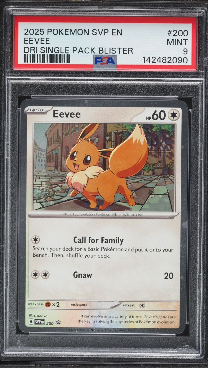 2025 Pokemon Scarlet & Violet Black Star Promo Destined Rivals Eevee #200 PSA 9 MINT