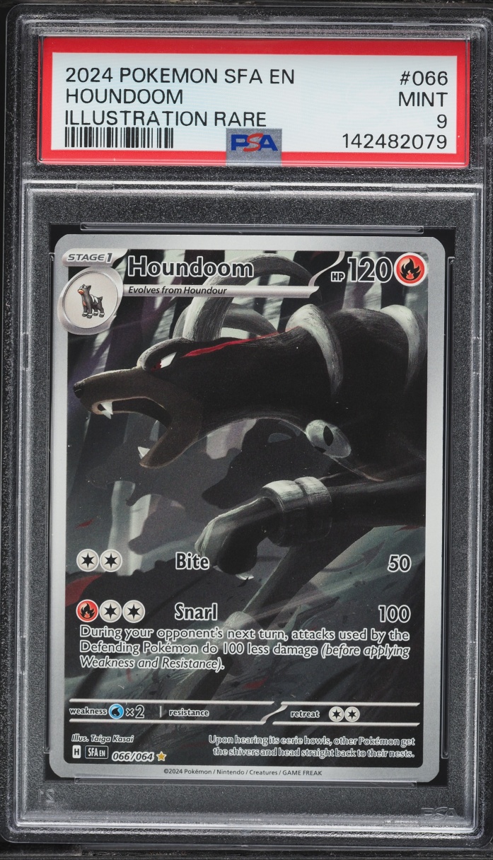 2024 Pokemon Scarlet & Violet Shrouded Fable IR Houndoom #66 PSA 9 MINT