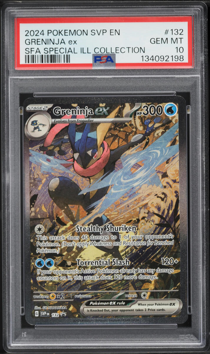2024 Pokemon SV Promo Shrouded Fable Special Illustration Alt Art Greninja ex #132 PSA 10 GEM