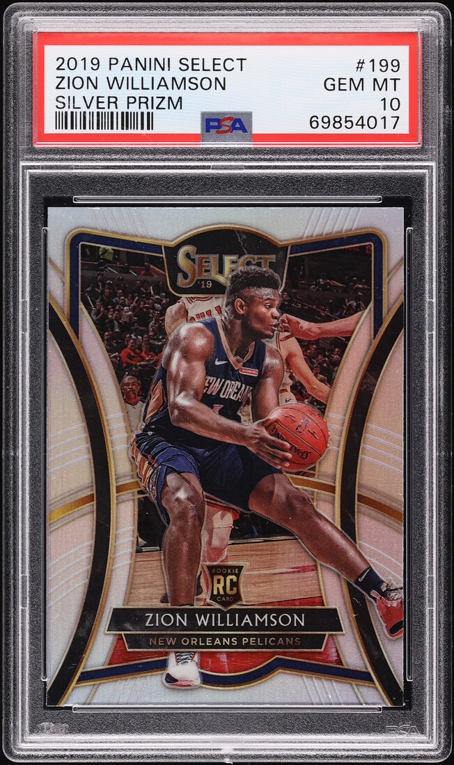 2019 Select Premier Level Silver Prizm Zion Williamson