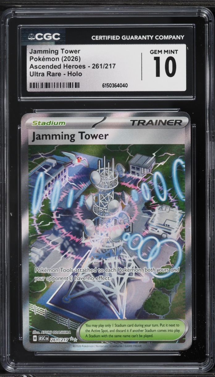 2026 Pokemon Mega Evolution Ascended Heroes Full Art Jamming Tower #261 CGC 10 GEM MINT