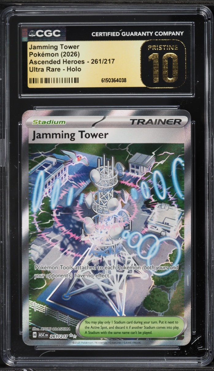 2026 Pokemon Mega Evolution Ascended Heroes Full Art Jamming Tower #261 CGC 10 PRISTINE
