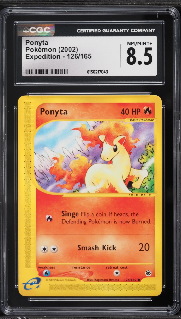 2002 Pokemon Expedition Ponyta #126 CGC 8.5 NM-MT+