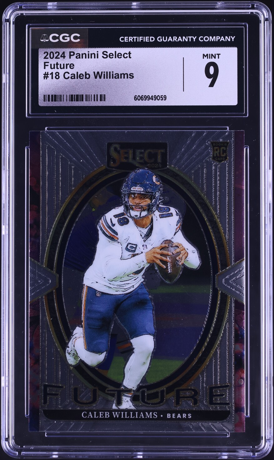 2024 Select Future Caleb Williams ROOKIE #18 CGC 9 MINT
