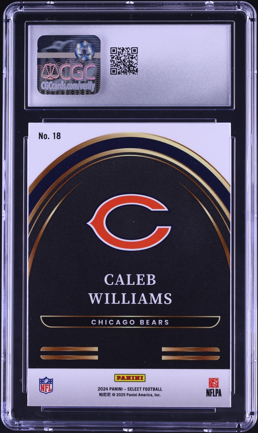 2024 Select Future Caleb Williams ROOKIE #18 CGC 9 MINT