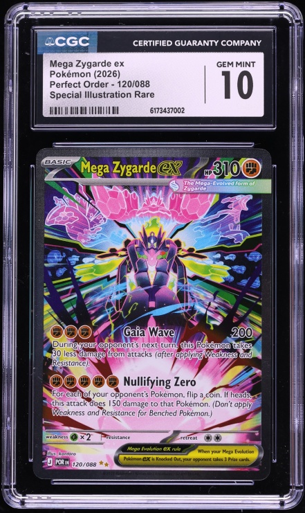 2026 Pokemon Mega Evolution Perfect Order SIR Mega Zygarde ex #120 CGC 10 GEM MINT