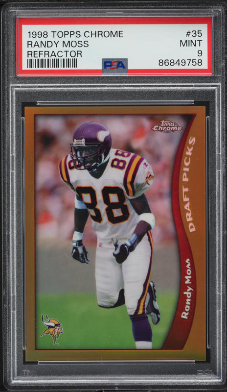 1998 Ultra Masterpiece Randy Moss ROOKIE 1/1 #207P PSA 5 EX on