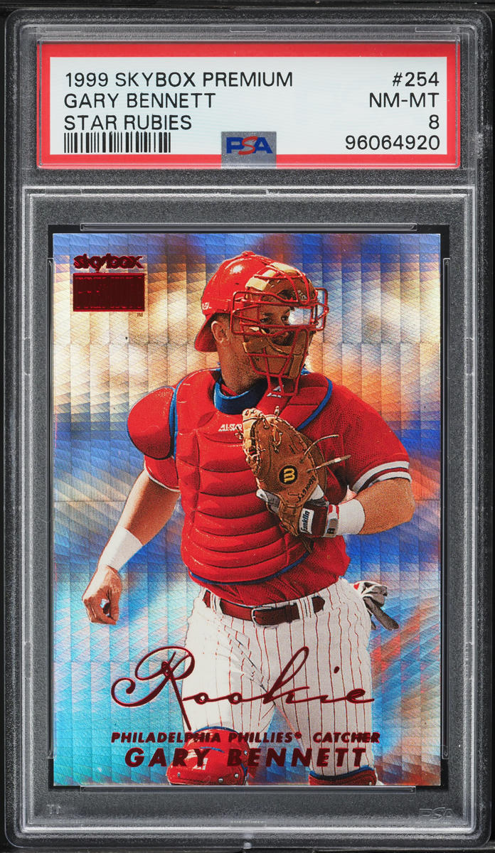 1999 Skybox Premium Star Rubies Gary Bennett ROOKIE /50 #254 PSA 8 NM-MT