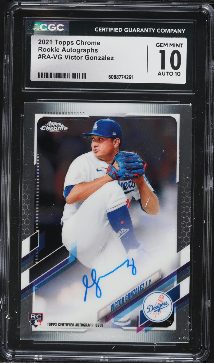 2021 Topps Chrome Victor Gonzalez ROOKIE AUTO #RA-VG CGC 10 GEM MINT