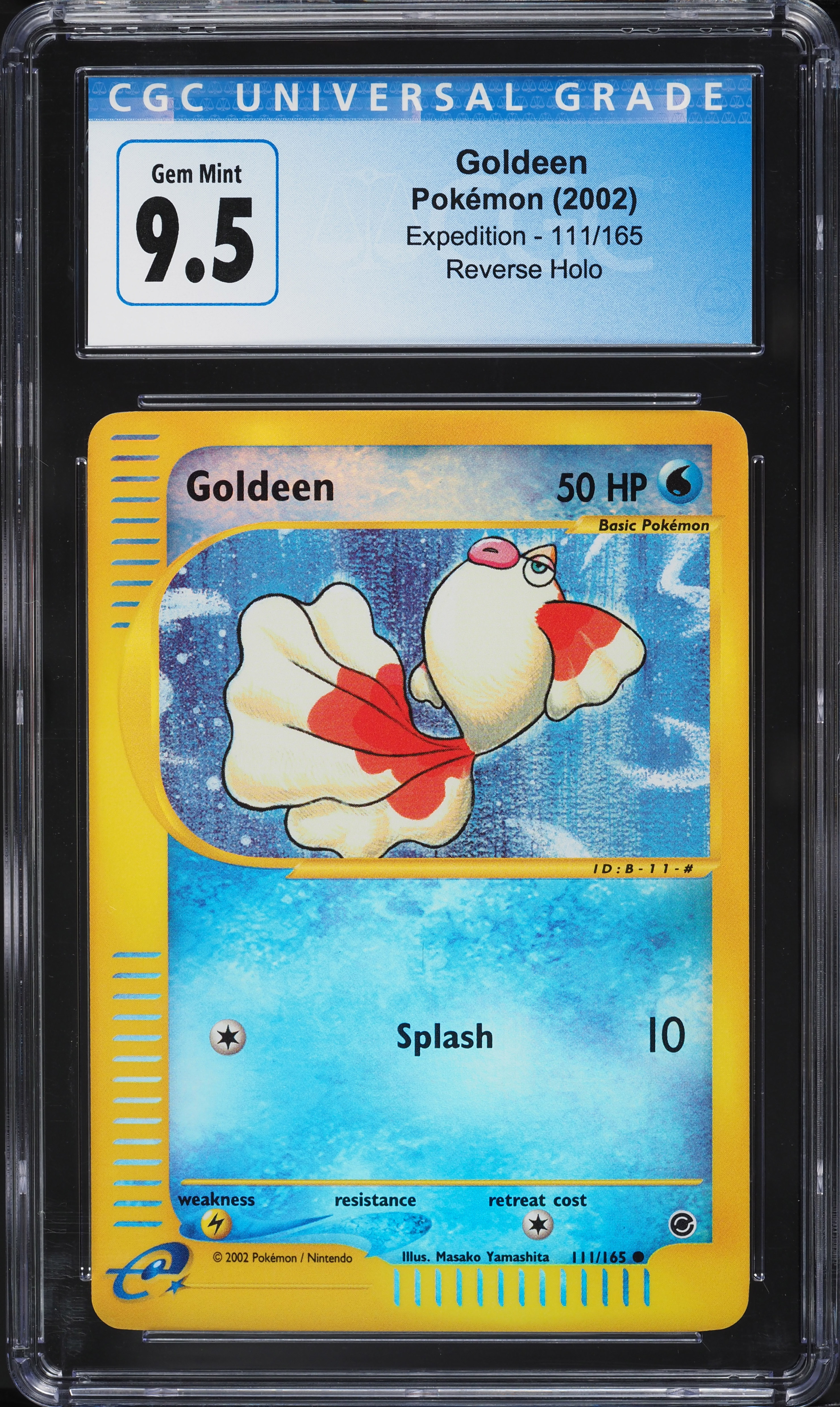 2002 Pokemon Expedition Reverse Holo Goldeen #111 CGC 9.5 GEM MINT