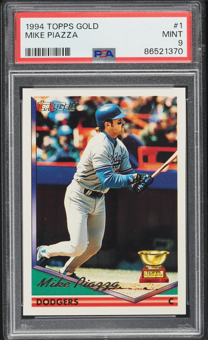 1994 Topps Gold Mike Piazza #1 PSA 9 MINT
