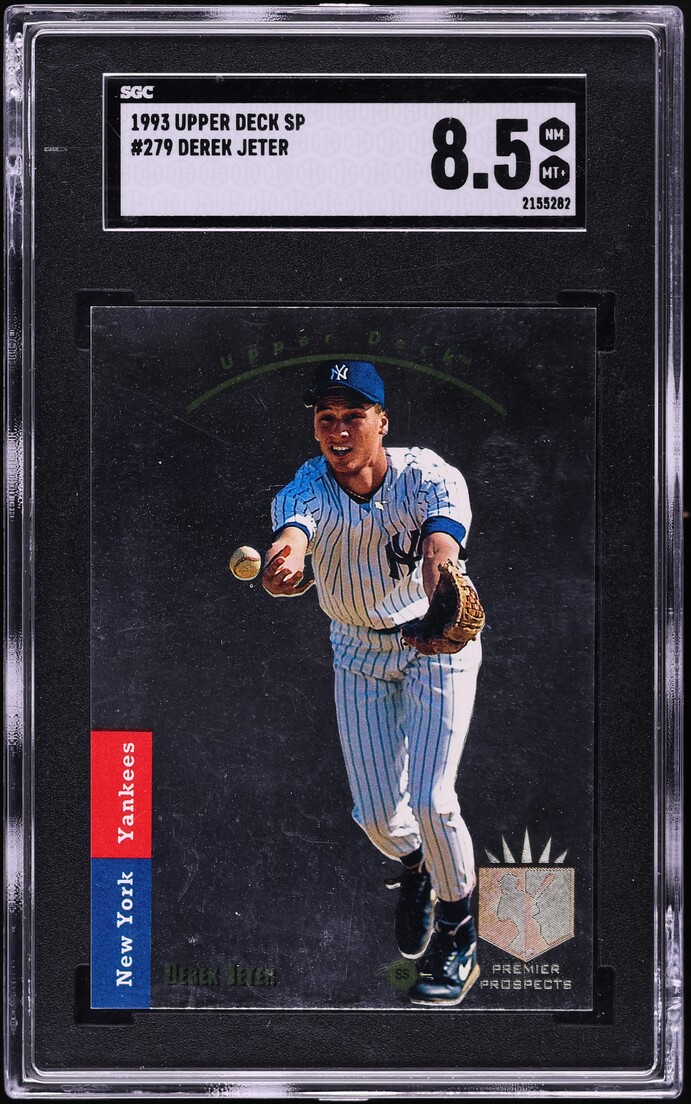 1993 SP Foil Derek Jeter ROOKIE #279 SGC 8.5 NM-MT+