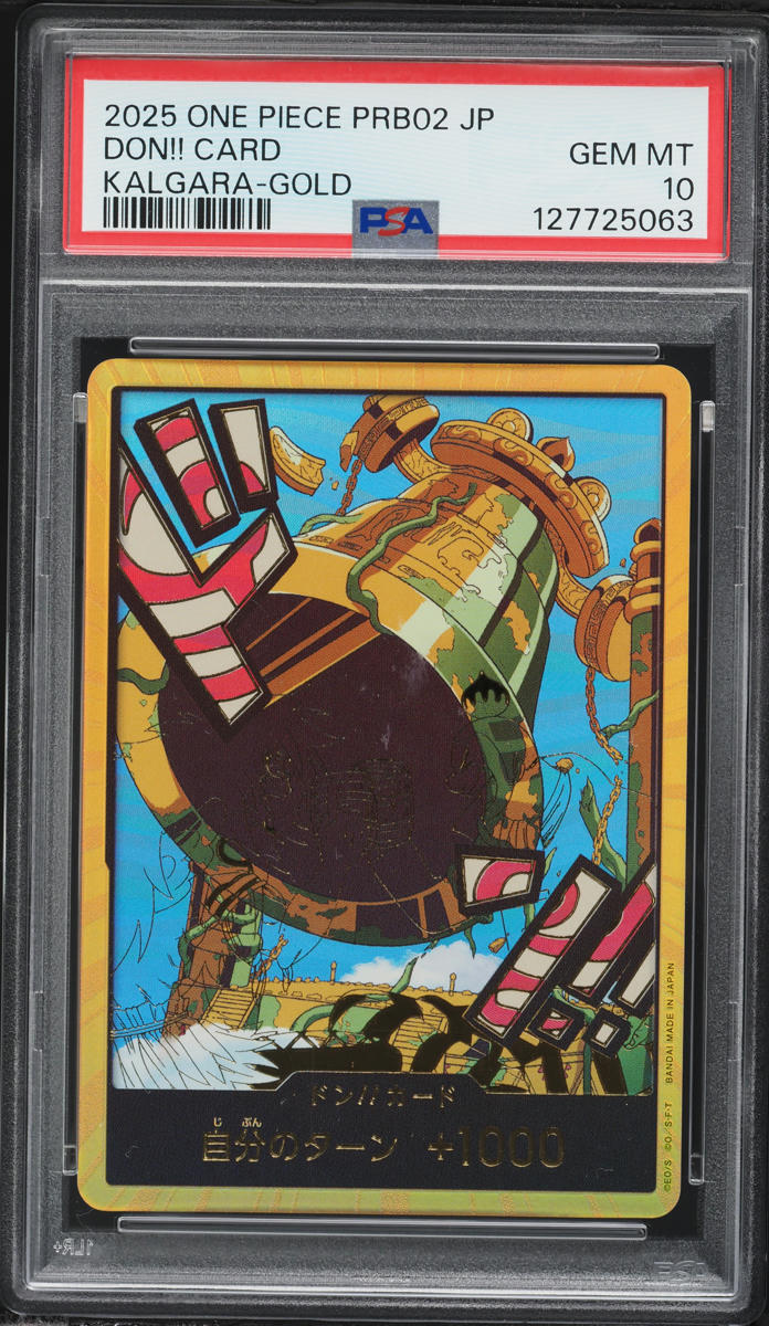2025 One Piece Japanese Premium Booster The Best Vol.2 Kalgara-Gold Don!! Card PSA 10 GEM MINT