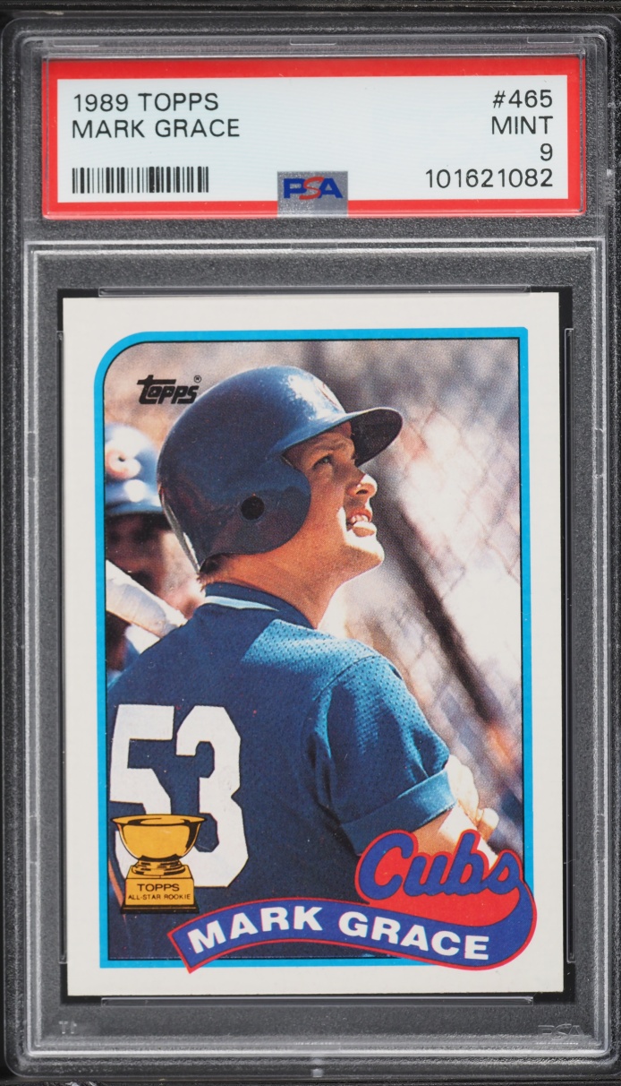 1989 Topps Mark Grace #465 PSA 9 MINT