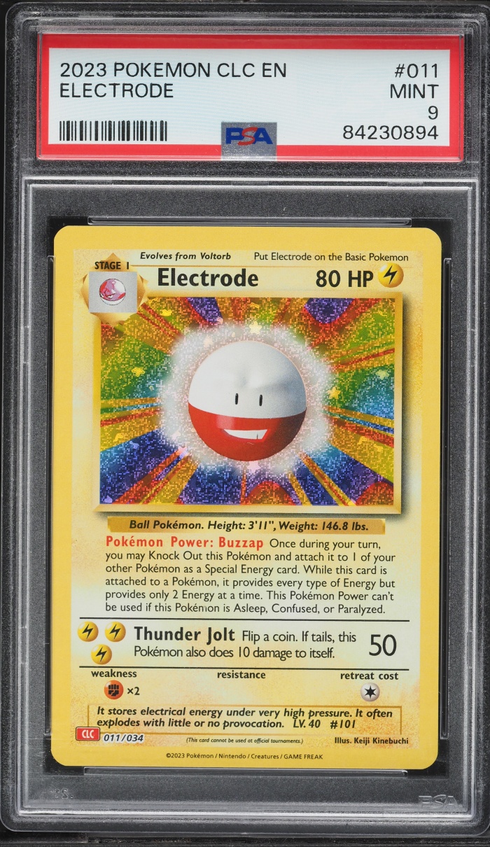 2023 Pokemon TCG Classic Collection Electrode #11 PSA 9 MINT