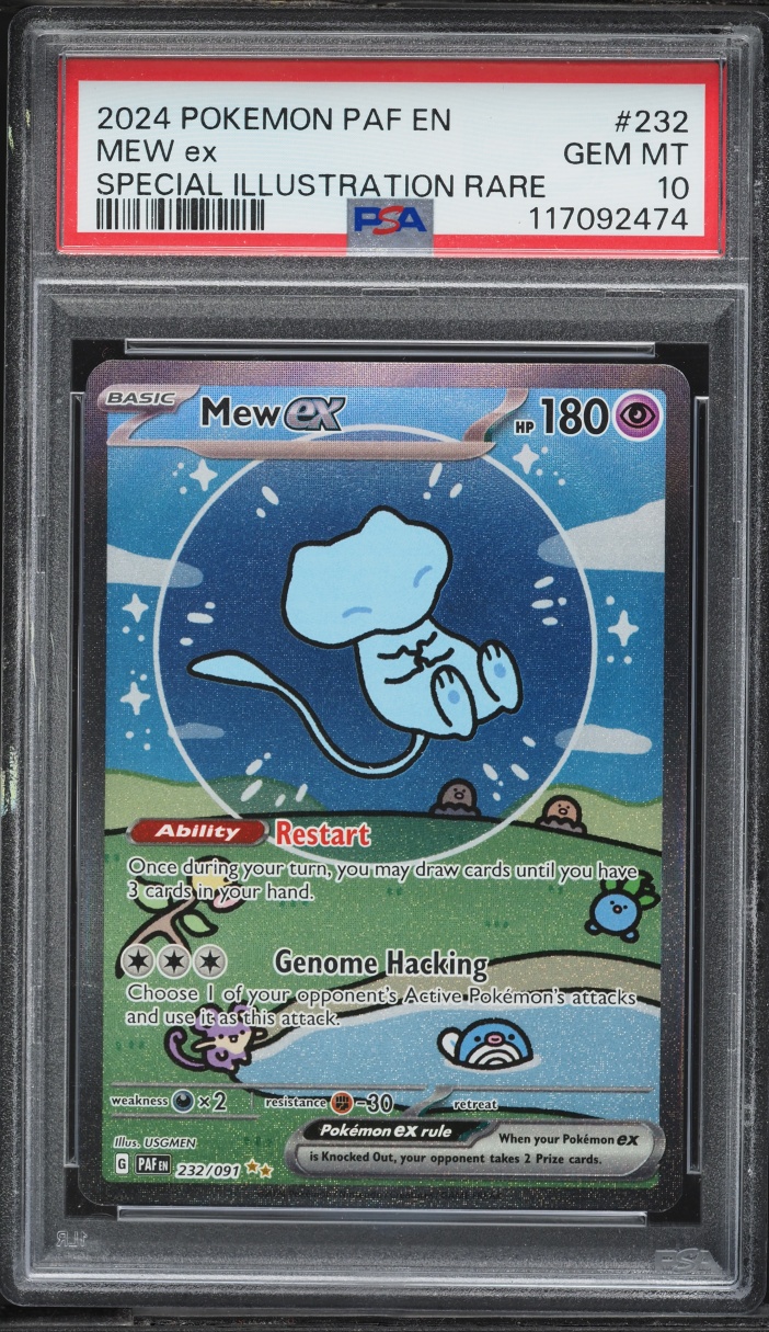 2024 Pokemon Scarlet & Violet Paldean Fates SIR Shiny Mew Ex #232 PSA 10 GEM MINT