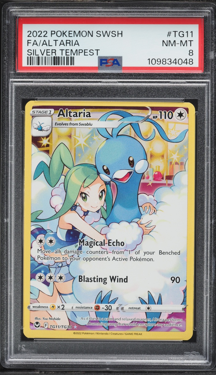 2022 Pokemon Sword & Shield Silver Tempest Trainer Gallery CHR Altaria #TG11 PSA 8 NM-MT