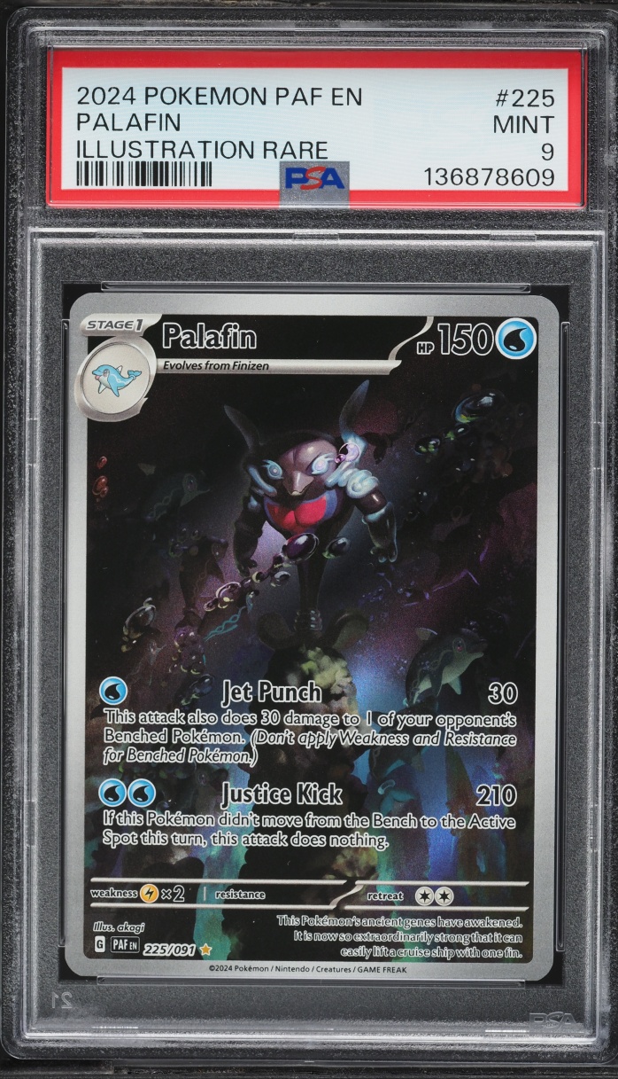 2024 Pokemon Scarlet & Violet Paldean Fates IR Palafin #225 PSA 9 MINT