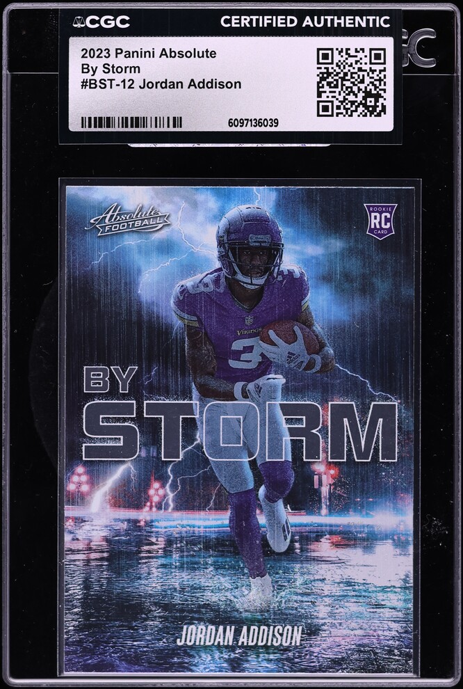 2023 Absolute By Storm Jordan Addison ROOKIE #BST-12 CGC AUTH