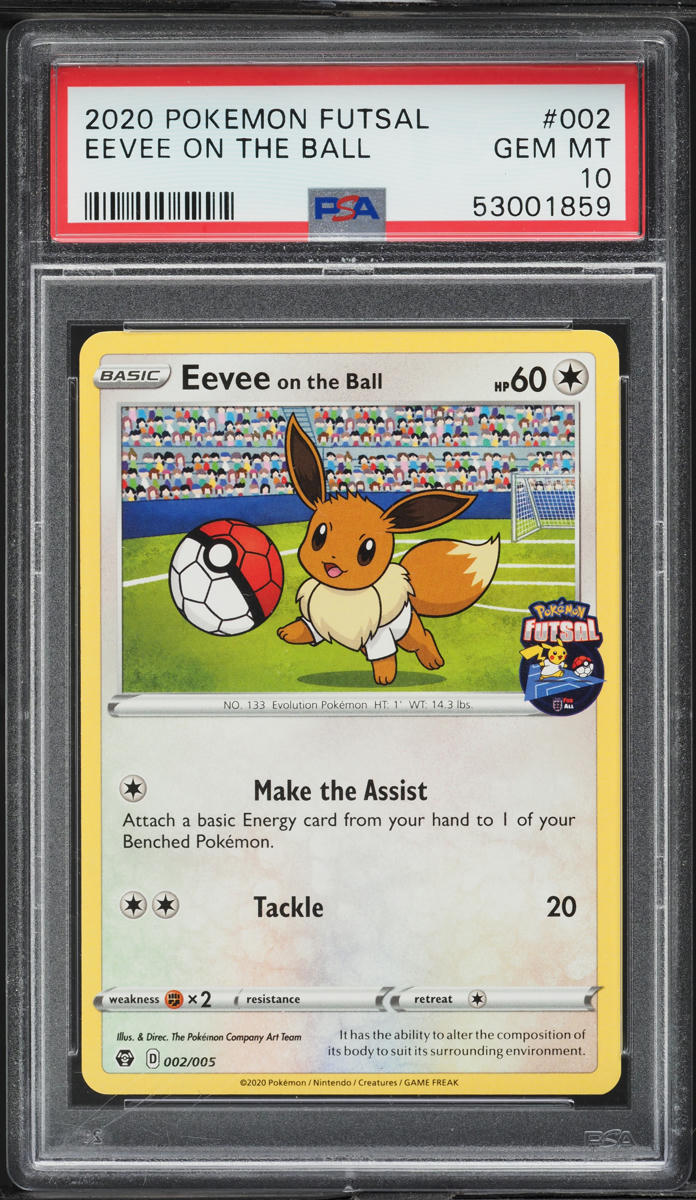 2020 Pokemon Sword & Shield Futsal Eevee On The Ball #2 PSA 10 GEM MINT