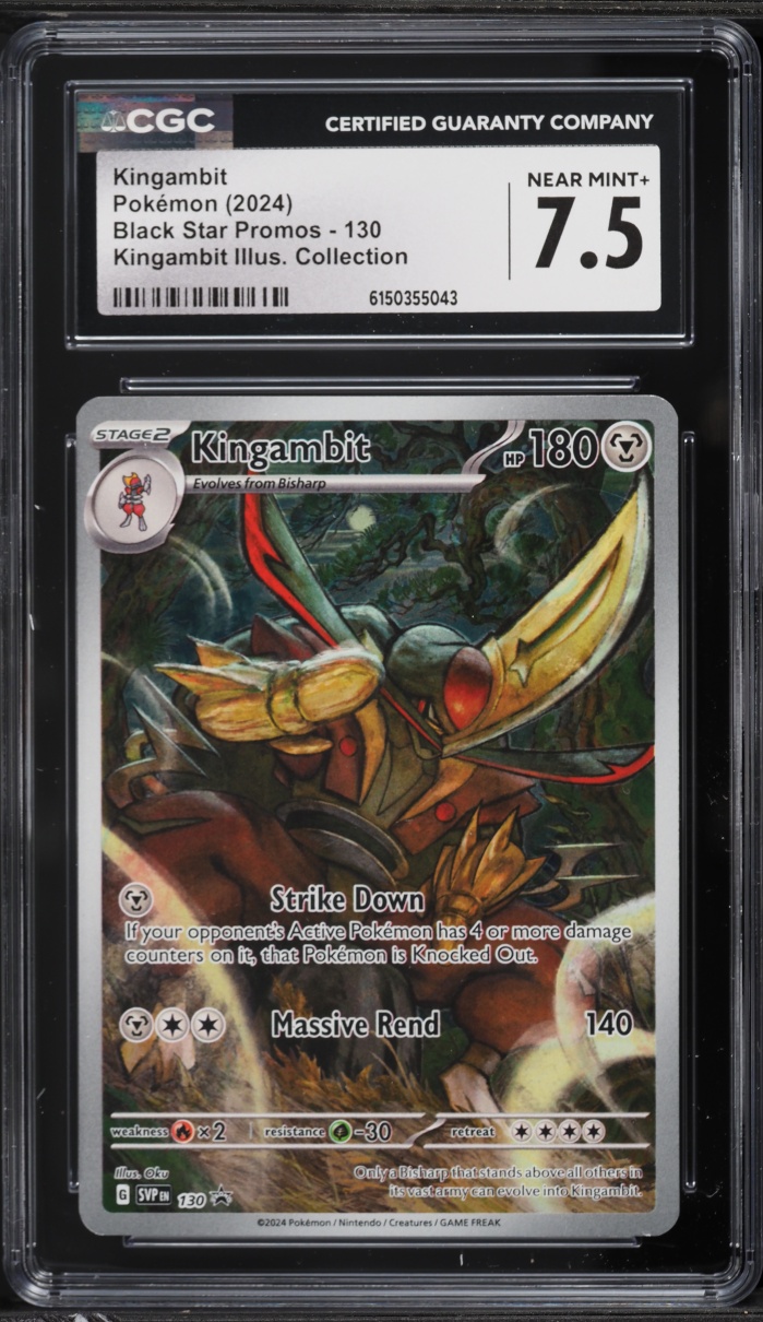 2024 Pokemon SV Black Star Promo Illustration Collection Alt Art Kingambit #130 CGC 7.5 NRMT+
