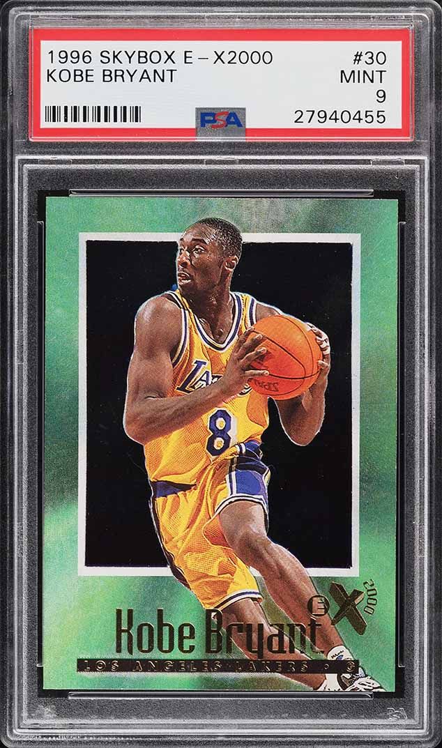 1996 Skybox E-X2000 Star Date 2000 Kobe Bryant ROOKIE #3 PSA 7