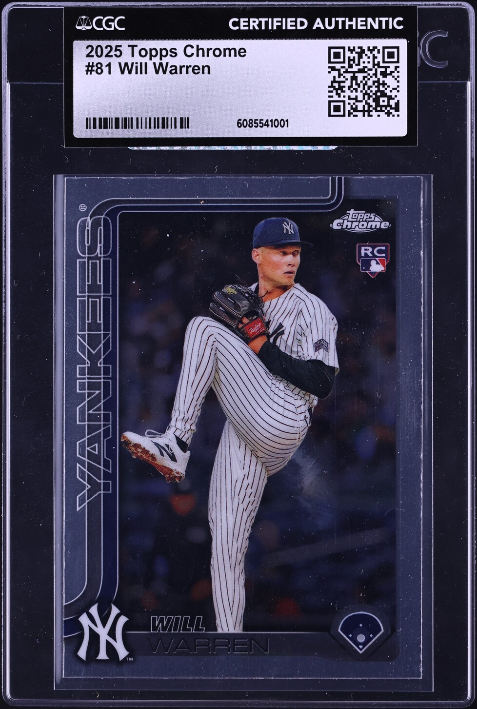 2025 Topps Chrome Will Warren ROOKIE #81 CGC AUTH on Fanatics Collect
