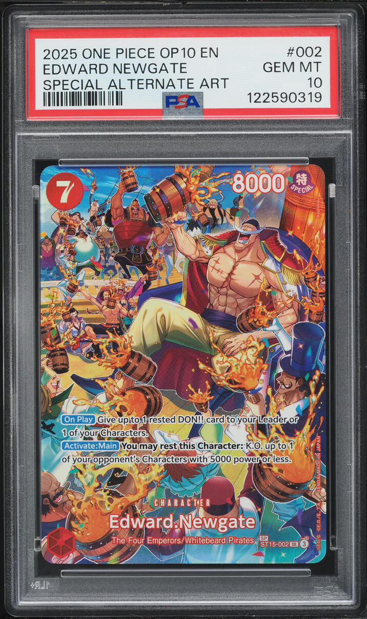 2025 One Piece Royal Blood Special Alt Art Edward Newgate #ST15-002 PSA 10 GEM MINT
