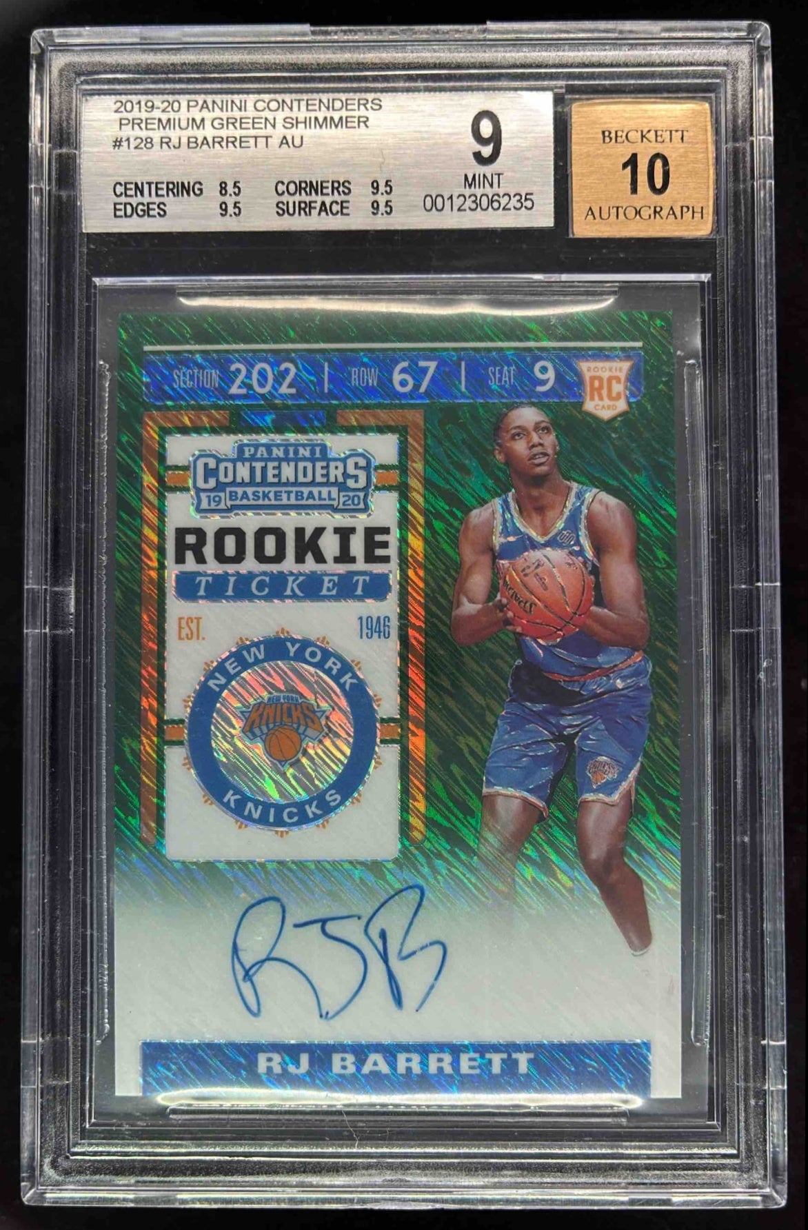 2019-20 Hoops Premium Stock Prizms Red Flash #201 RJ Barrett on