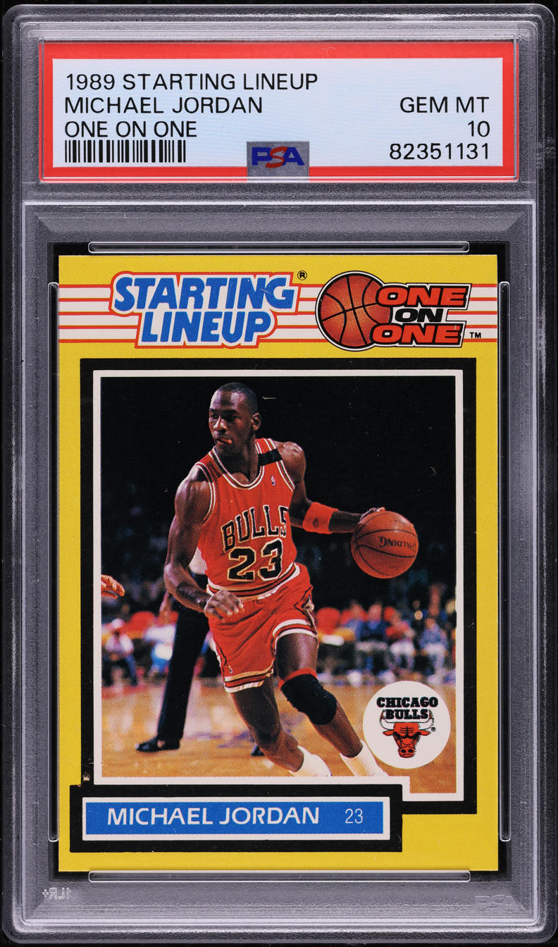 1989 Kenner Starting Lineup One On One Michael Jordan PSA 10 GEM MINT