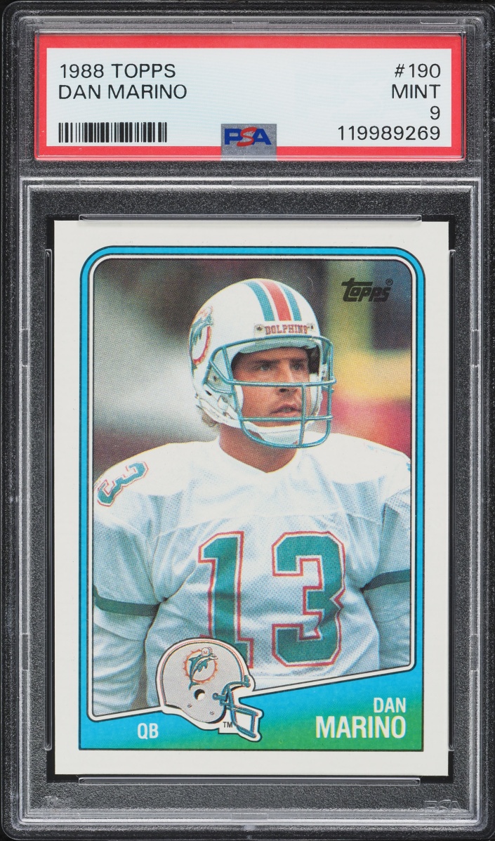1988 Topps Football Dan Marino #190 PSA 9 MINT