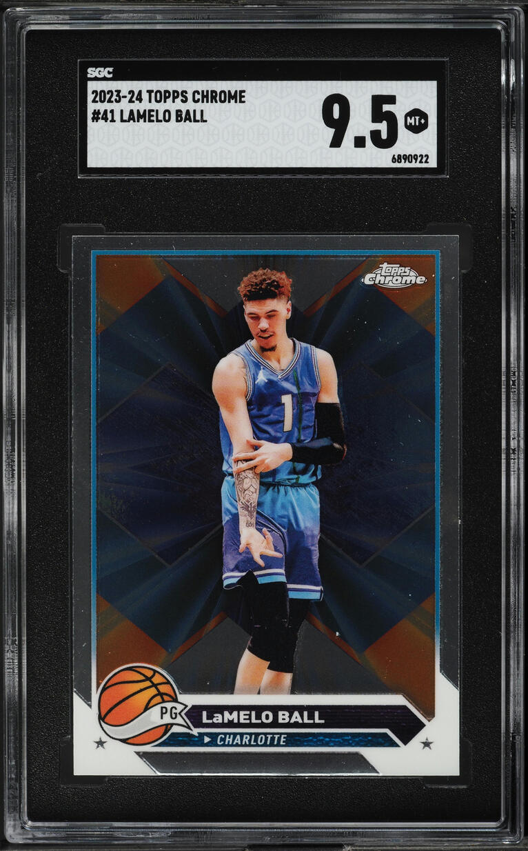 2023 Topps Chrome LaMelo Ball #41 SGC 9.5 MINT+