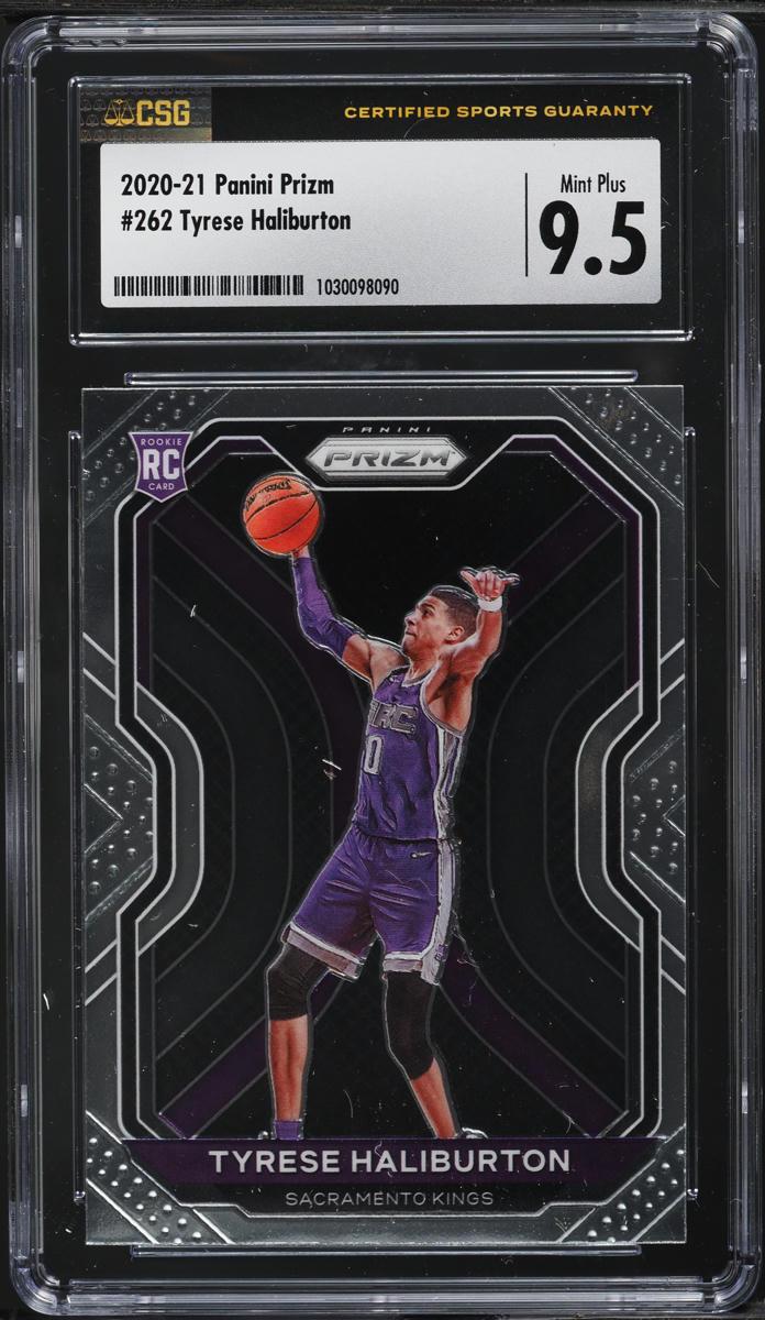 2020 Panini Prizm Tyrese Haliburton ROOKIE #262 CSG 9.5 MINT+
