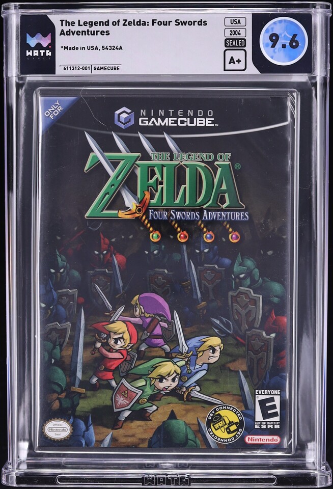 The Legend Of Zelda: Four Swords Adventures (Nindendo Gamecube) WATA 9.6 A+ Sealed - Photo 1