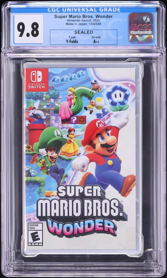 Super Mario Bros. Wonder (Nintendo Switch) CGC 9.8 A++ Sealed - Photo 1