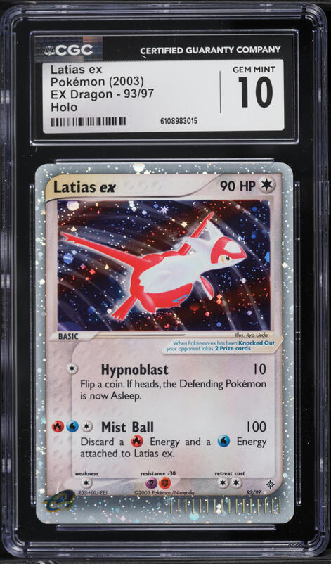 2003 Pokemon Japanese Gift Box Half Deck Holo Latias ex #11 PSA 10