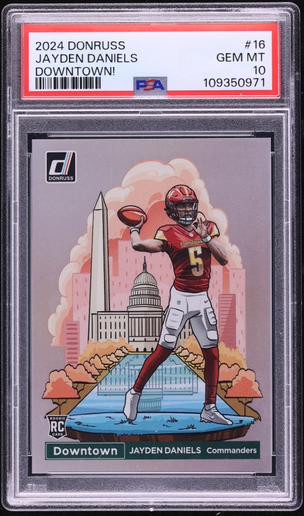 2024 Donruss Downtown Jayden Daniels ROOKIE #16 PSA 10 GEM MINT
