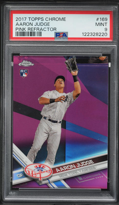 2017 Topps Chrome Aaron Judge ROOKIE #169 CSG 10 GEM MINT on