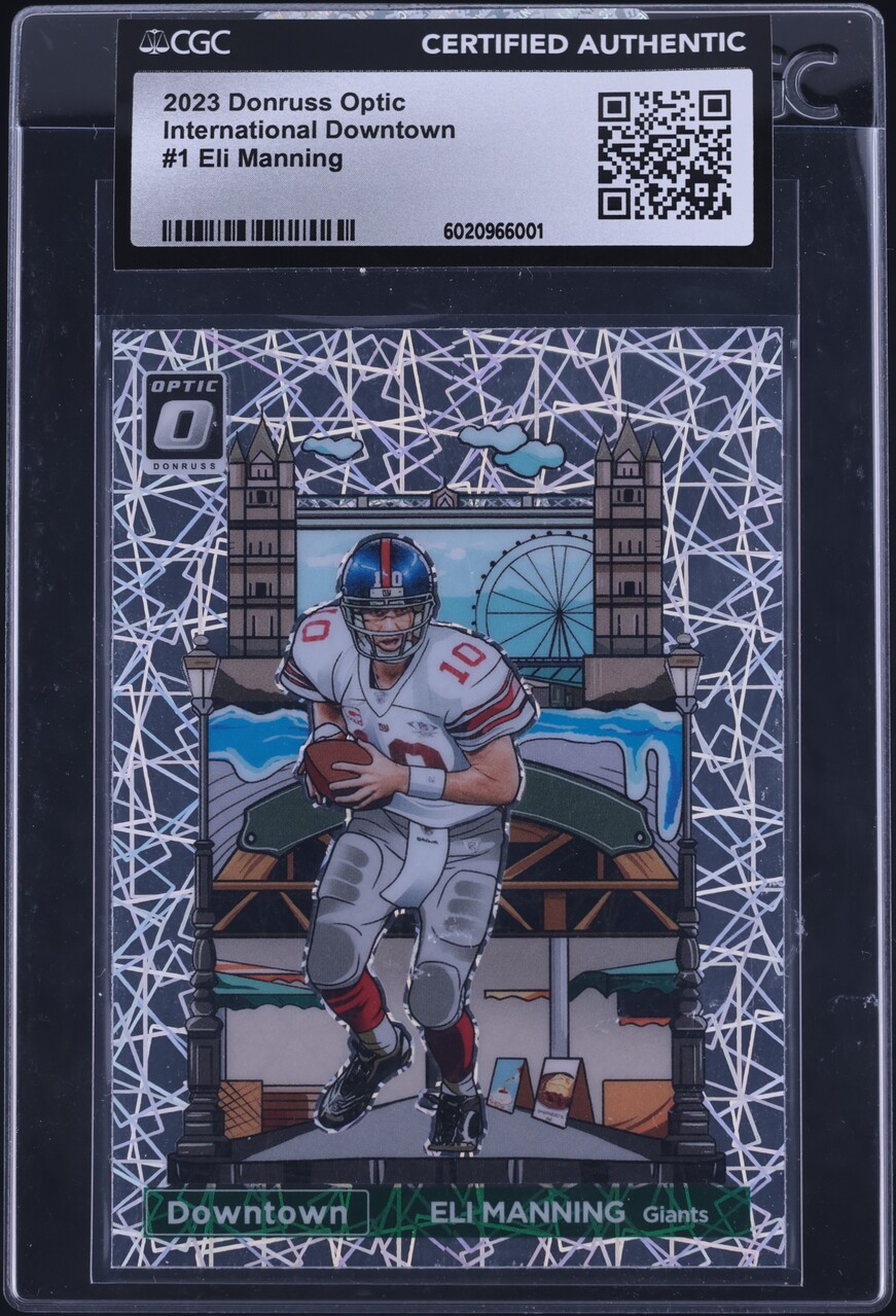 2023 Donruss Optic International Downtown Eli Manning #1 CGC AUTH