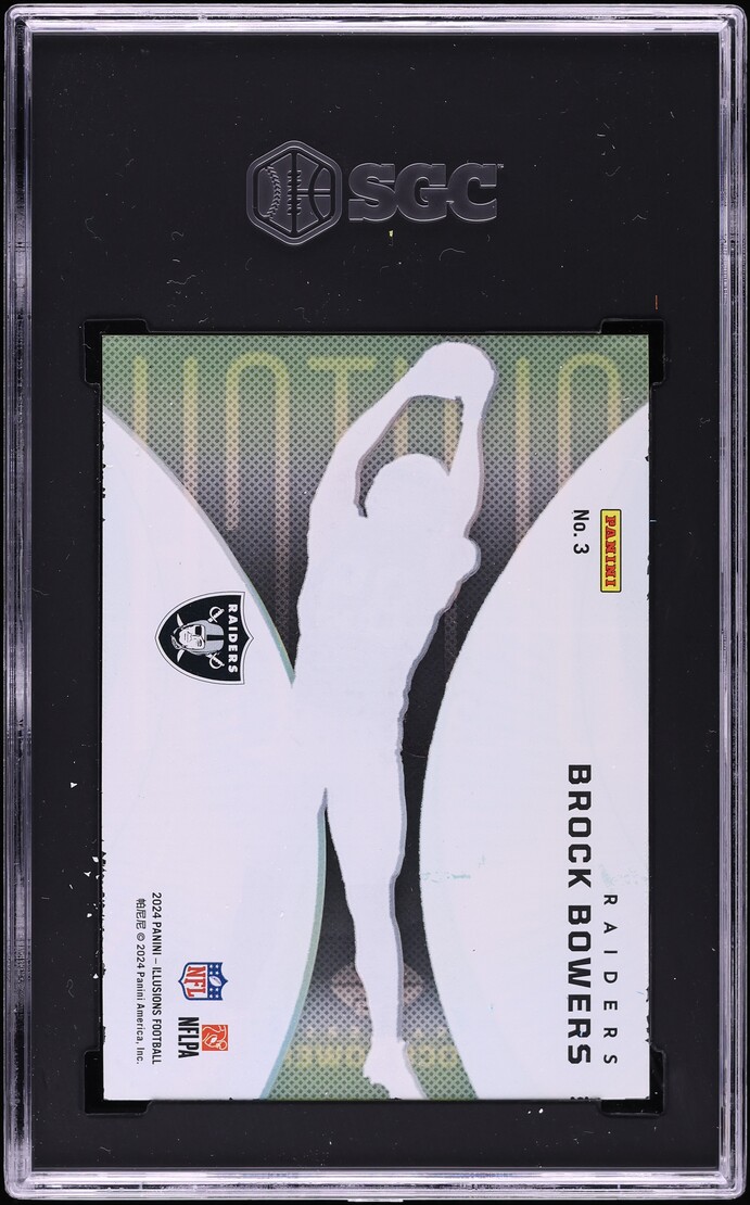 2024 Panini Illusions Clutch Brock Bowers ROOKIE #3 SGC 8.5 NM-MT+