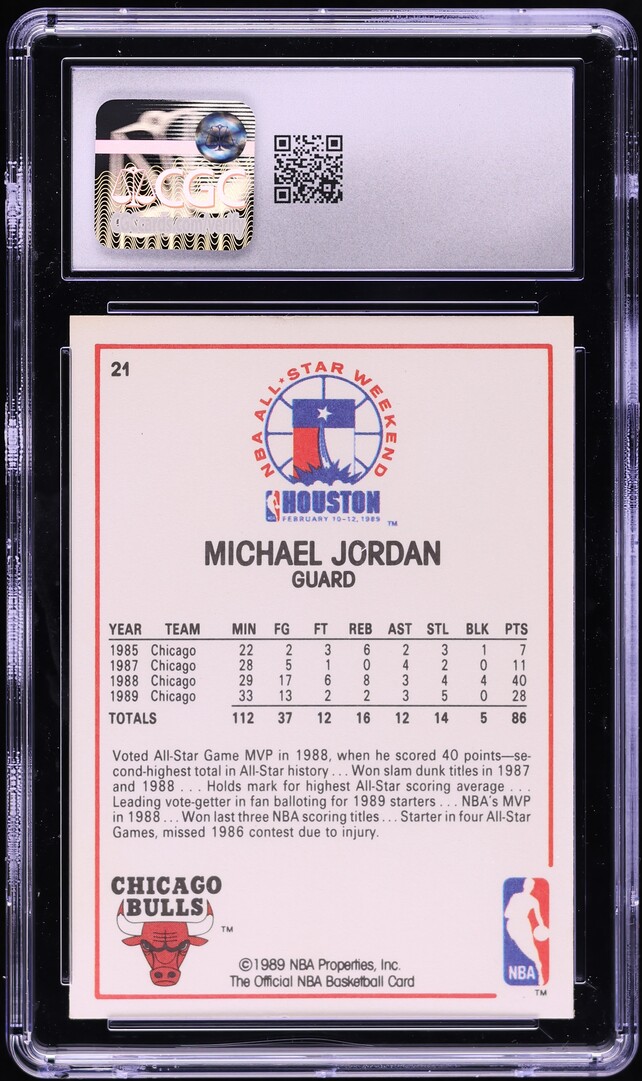 1989 Hoops Michael Jordan ALL-STAR #21 CGC 4 VGEX