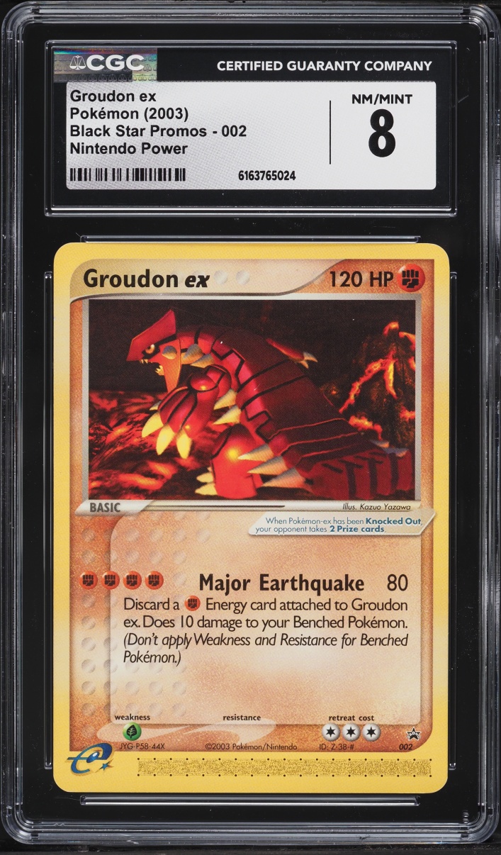 2003 Pokemon Promo Nintendo Power Groudon ex #2 CGC 8 NM-MT
