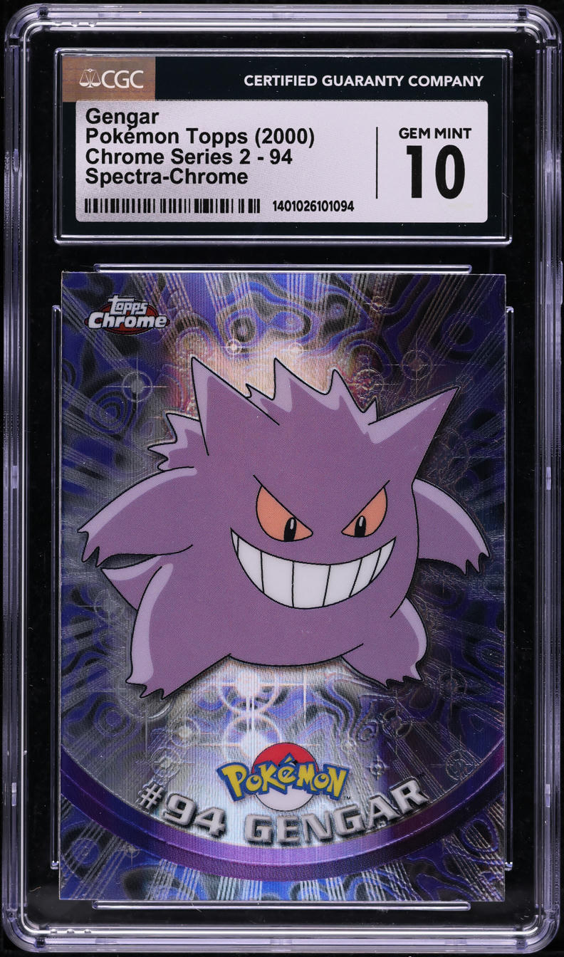 2000 Topps Chrome Pokemon Series 2 Spectra Gengar #94 CGC 10 GEM MINT