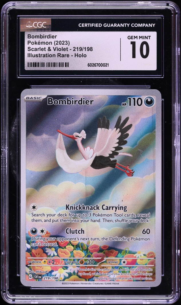 2023 Pokemon Scarlet & Violet IR Bombirdier #219 CGC 10 GEM MINT