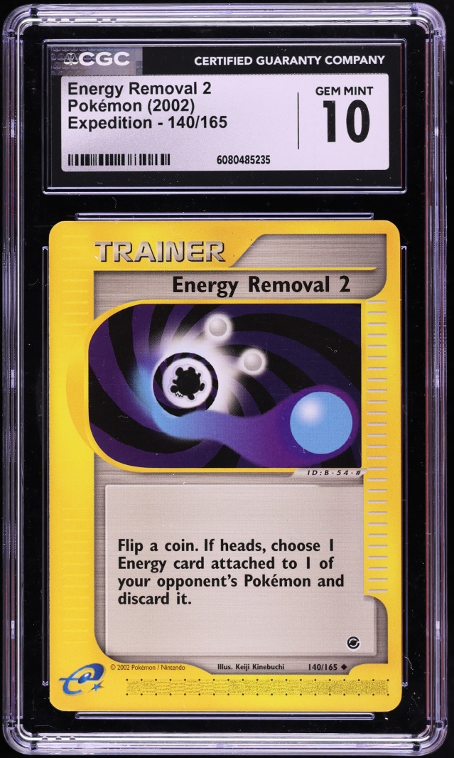 2002 Pokemon Expedition Energy Removal 2 #140 CGC 10 GEM MINT